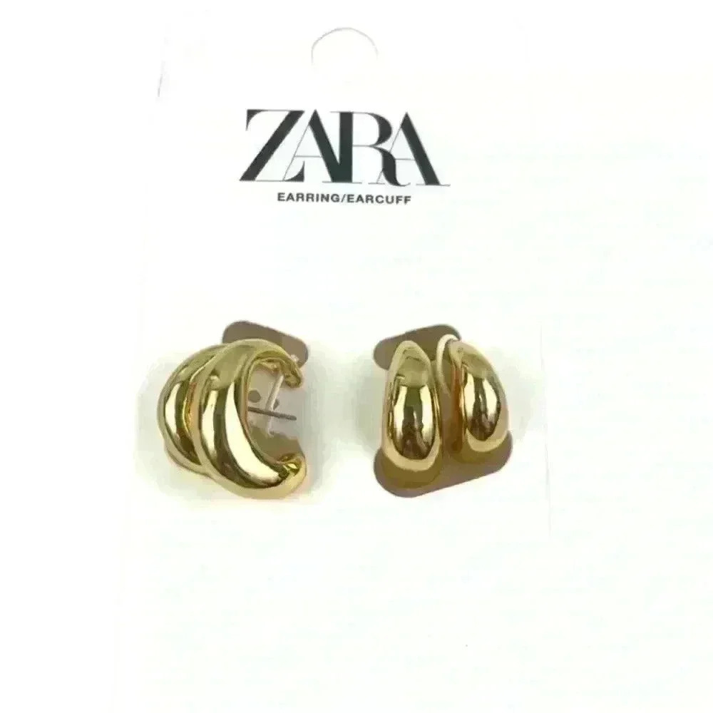 🔥🔥zara round cuff earrings